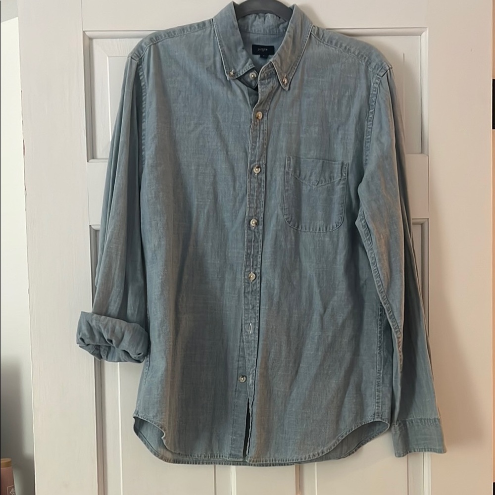 J. Crew  Casual chambray Button Down Shirt